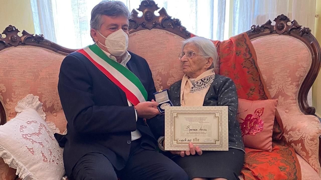 Speranza Aresu con il presidente del consiglio comunale di Cagliari Edoardo Tocco