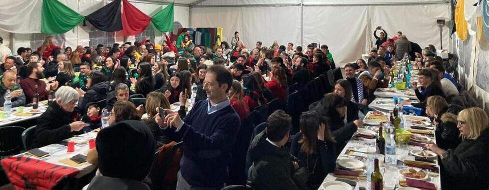 I partecipanti alla cena al Primo maggio