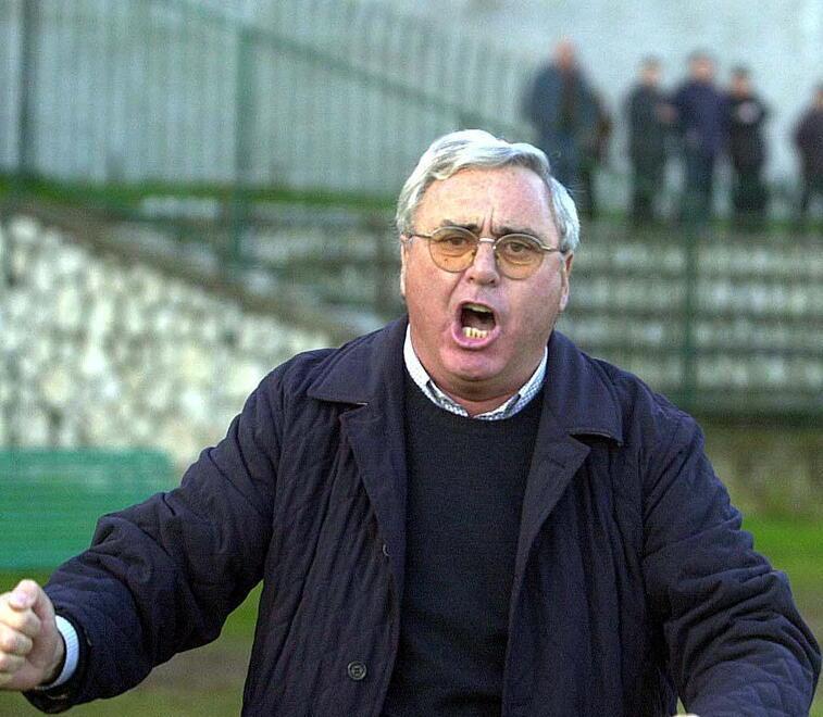 L’esultanza di Luciano Grassi in un match al dei Marmi