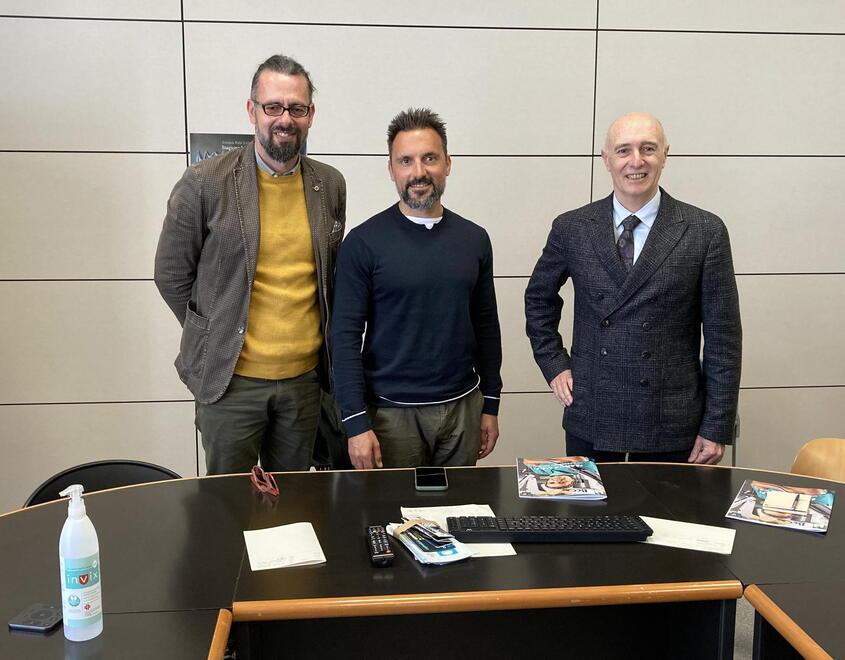 Da sinistra Alessandro Schiavetti, Marzio Porri e Angelo Scuri