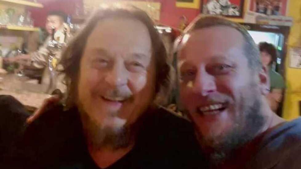 Zucchero a cena all'osteria Melafumo