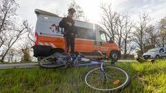 Ciclista investito a San Martino: è grave