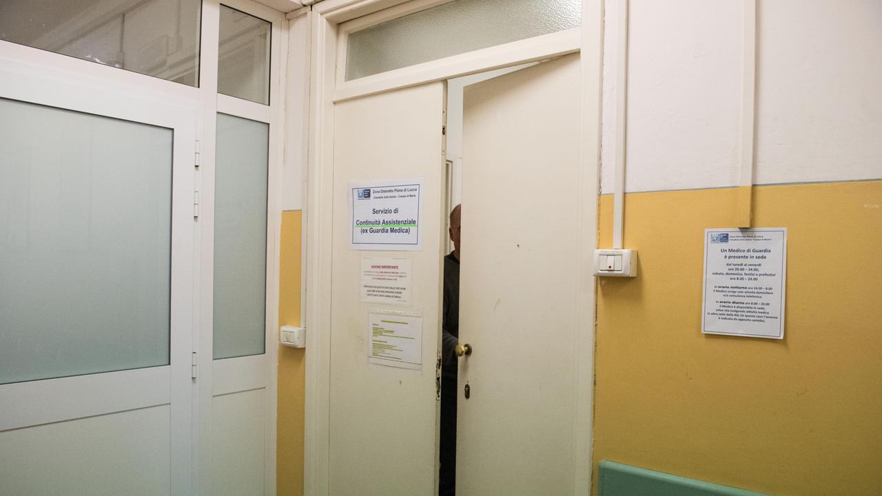 L’ingresso degli ambulatori della guardia medica