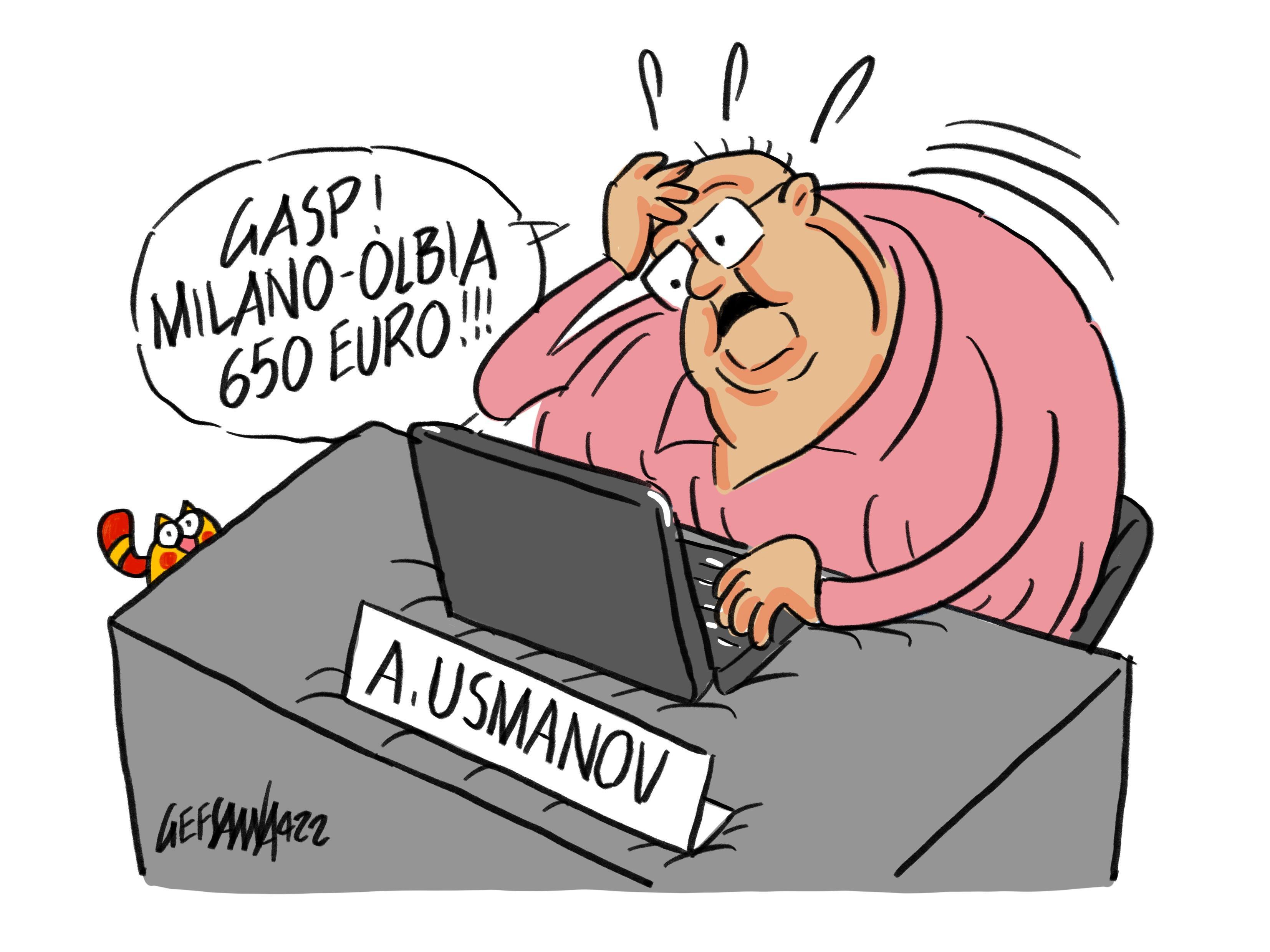 La vignetta di Gef: il caro biglietti aerei minaccia la Pasqua