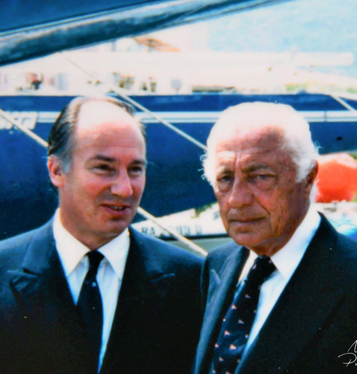 L'Aga Khan con l'avvocato Agnelli
