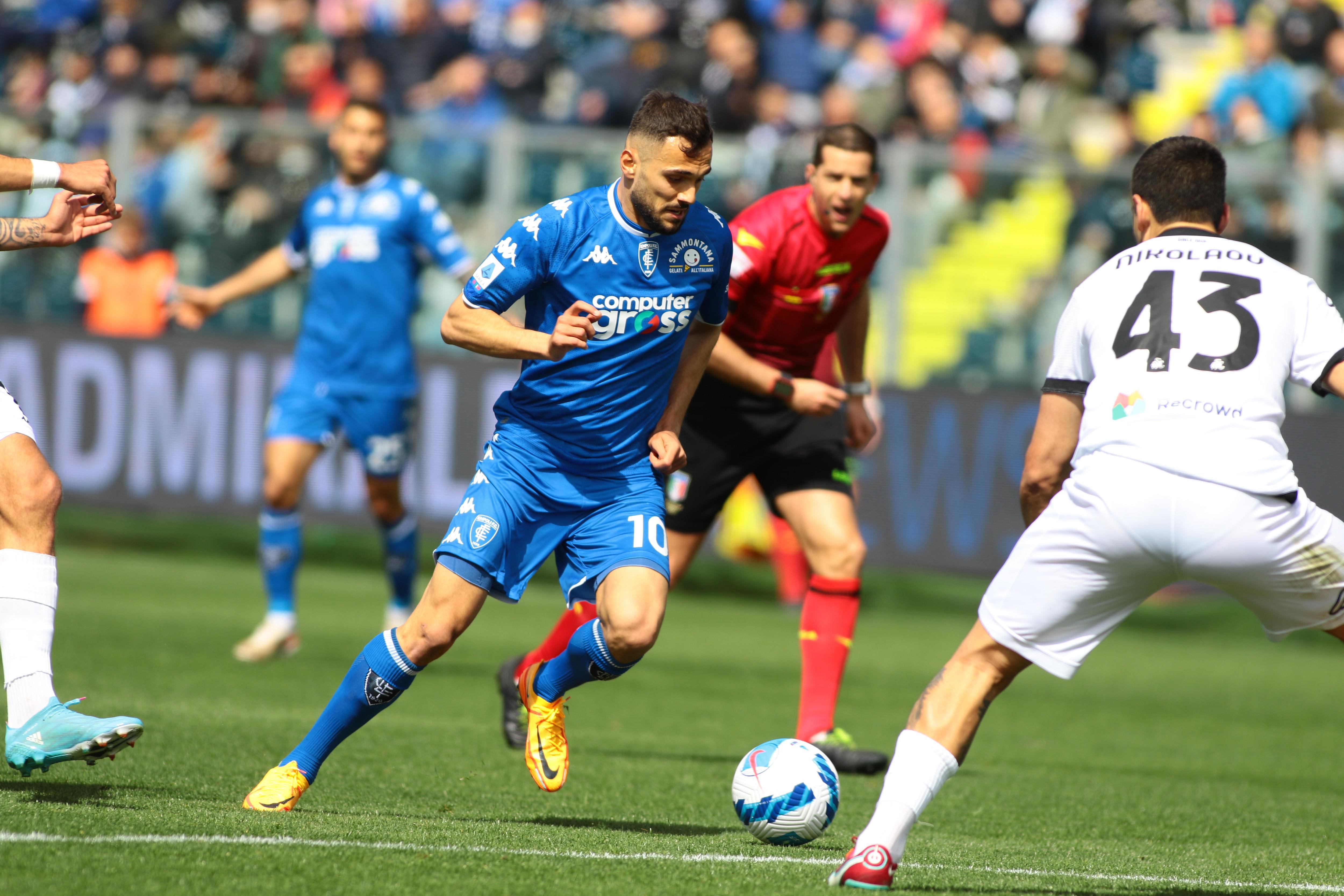 Bajrami in azione contro lo Spezia