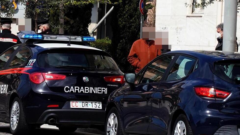 Un momento della retata