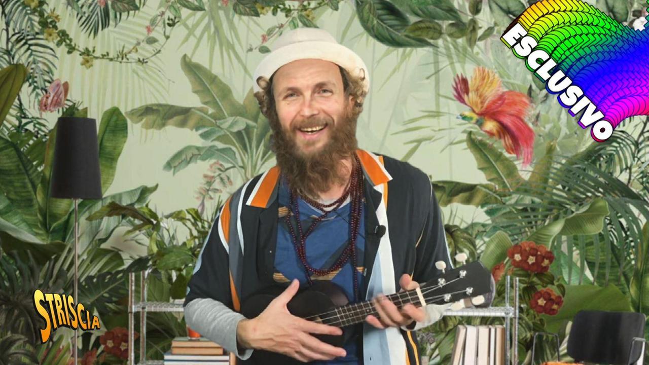 Leonardo Fiasc hi nel suo “deepfake” di Jovanotti in onda sul tg satirico di Striscia La Notizia su Canale 5 (FOTO CONCESSA DA STRISCIA LA NOTIZIA)