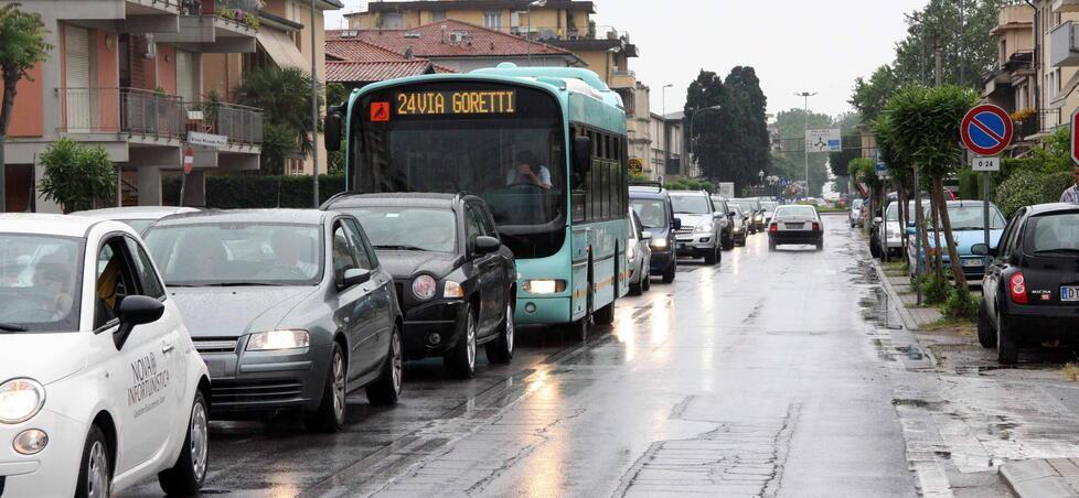 Il traffico in uscita da Viareggio