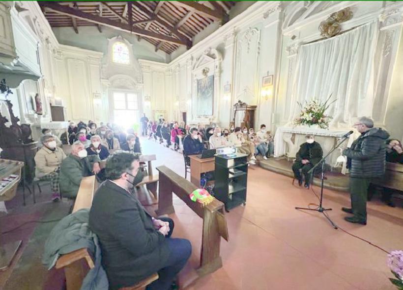 La giornata dell’inaugurazione con la chiesa di Lucardo, intitolata ai Santi Martino e Giusto, stracolma di persone