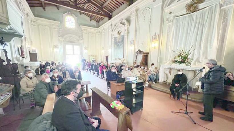 La giornata dell’inaugurazione con la chiesa di Lucardo, intitolata ai Santi Martino e Giusto, stracolma di persone