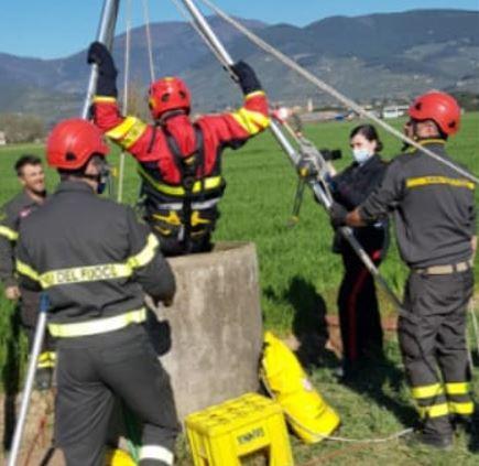 Trovato morto nel pozzo: intervenuti i vigili del fuoco