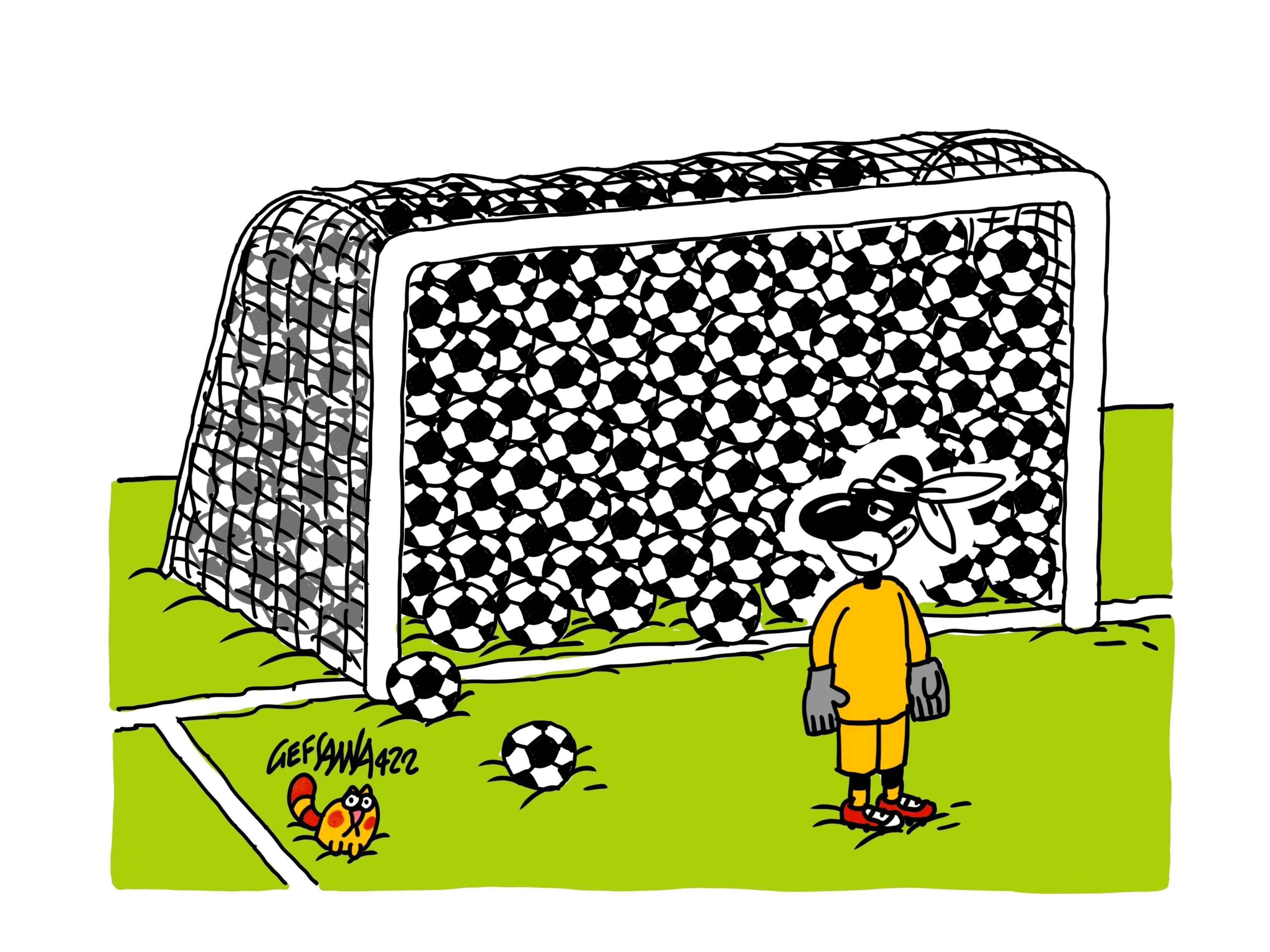 La vignetta di Gef: 40 gol a 0, partita choc tra ragazzi a Orosei
