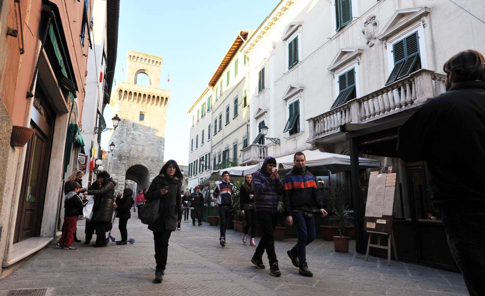 A passeggio in corso Vittorio Emanuele