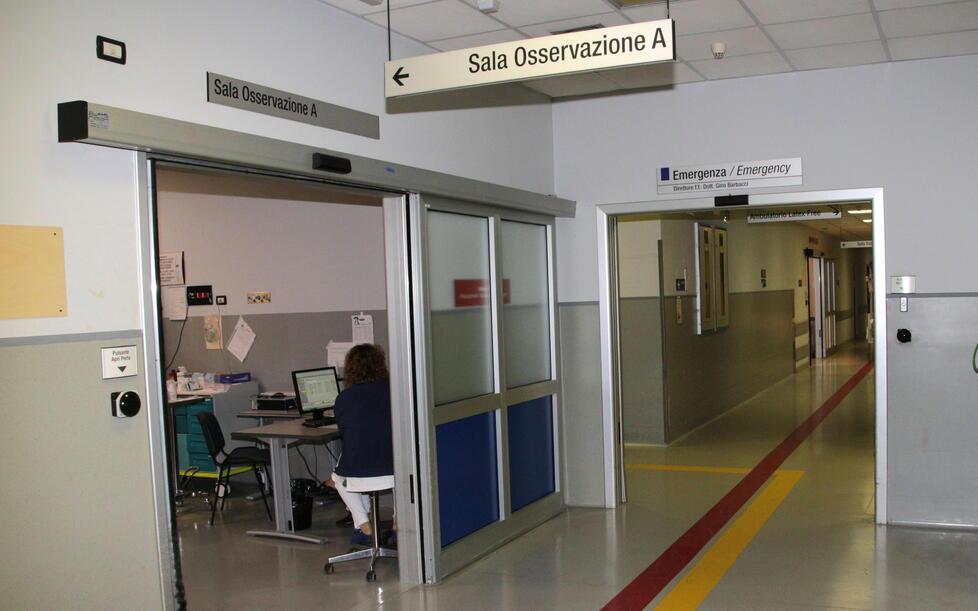 L’interno del pronto soccorso del Versilia (foto antecedente alla pandemia)