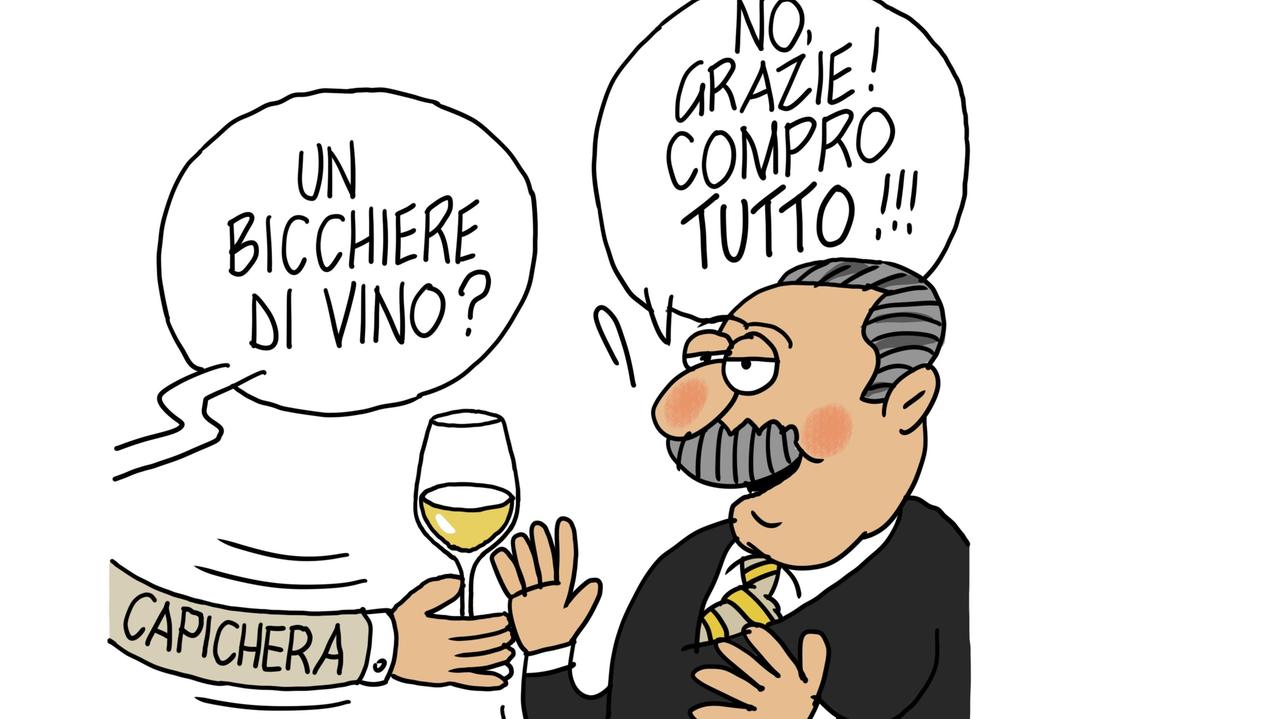 La vignetta di Gef: Bonomi acquista la cantina Capichera