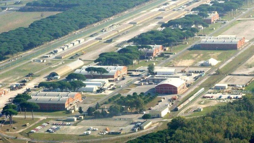 Una veduta di Camp Darby