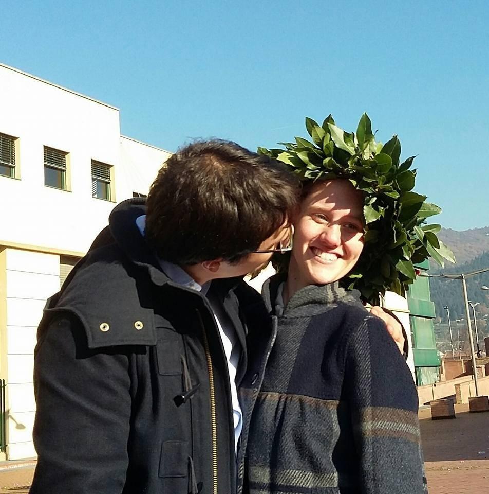 Carolina Rosiello nel giorno della laurea