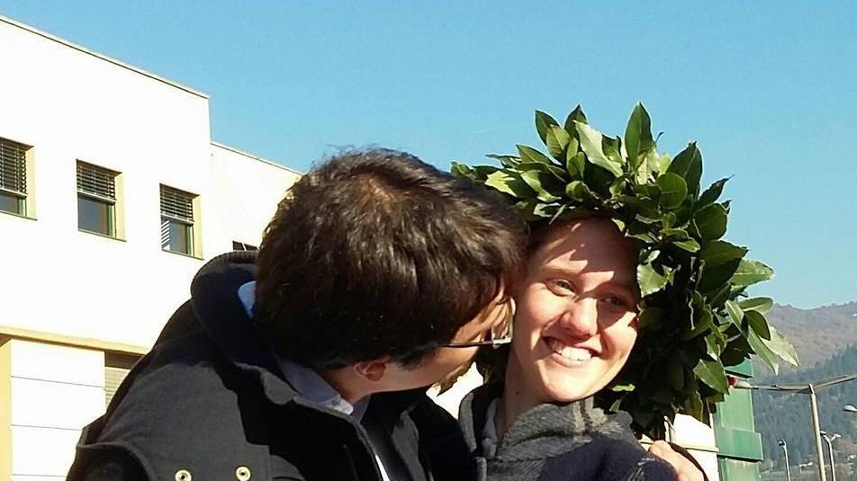 Carolina Rosiello nel giorno della laurea