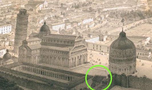 Nel cerchio la casa del becchino