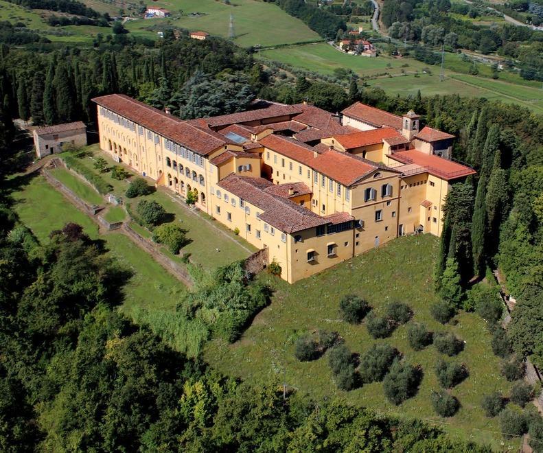 Una veduta aerea del convento diGiaccherino: per Pasquetta sarà visitabile