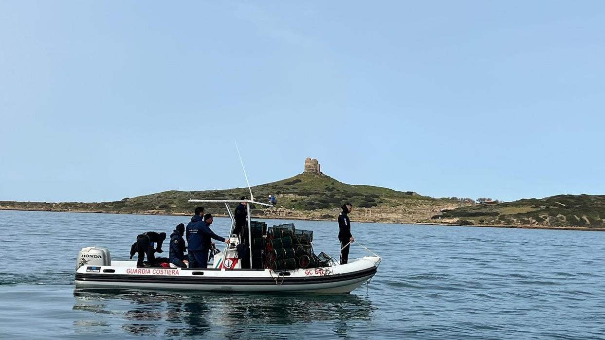 Sequestro di 76 nasse all'interno dell'Amp Penisola del Sinis