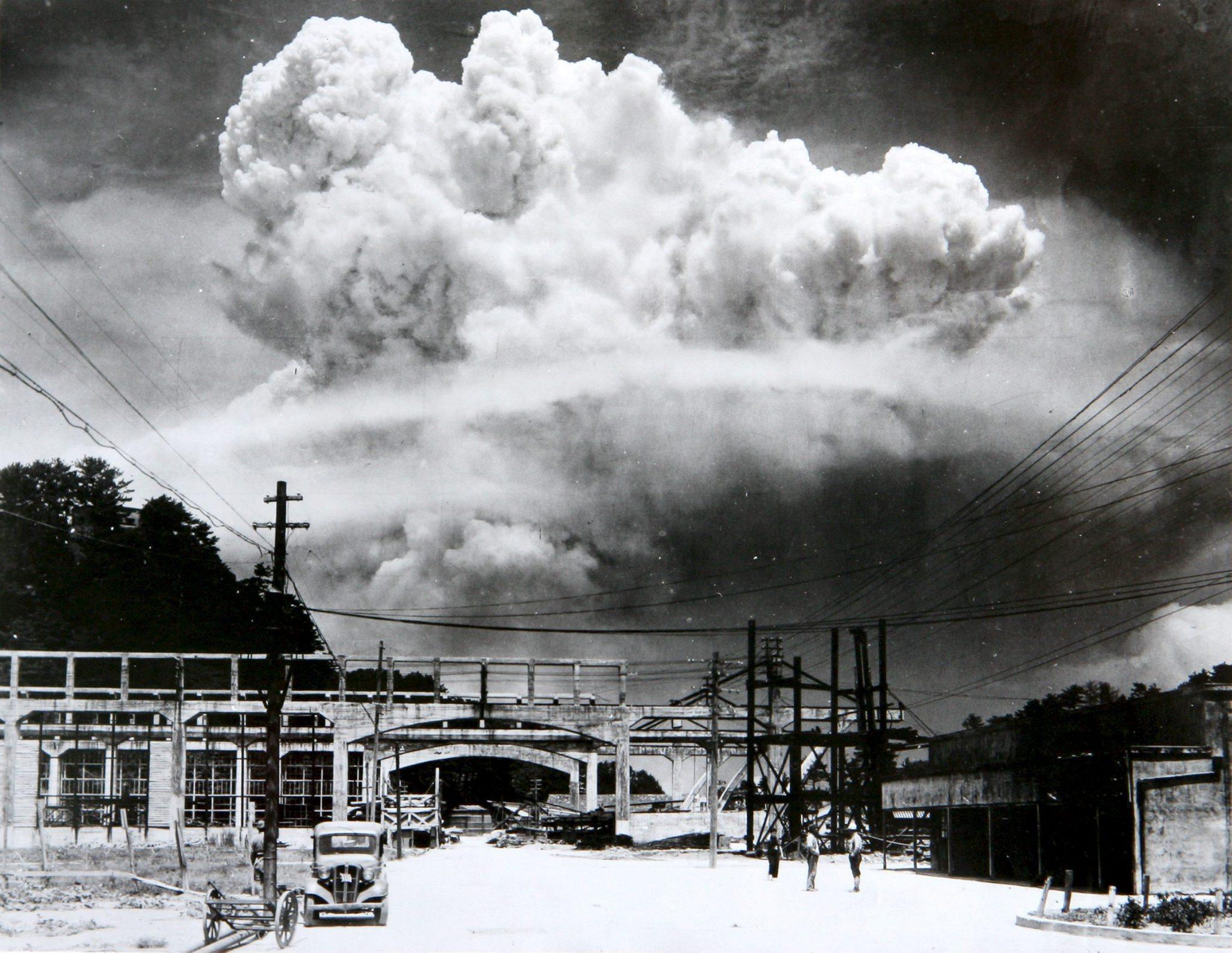L'esplosione della atomica su Nagasaki nel 1945