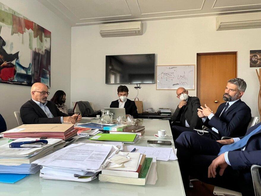 Il sindaco Ferrari all’incontro a Roma con il ministro Cingolani