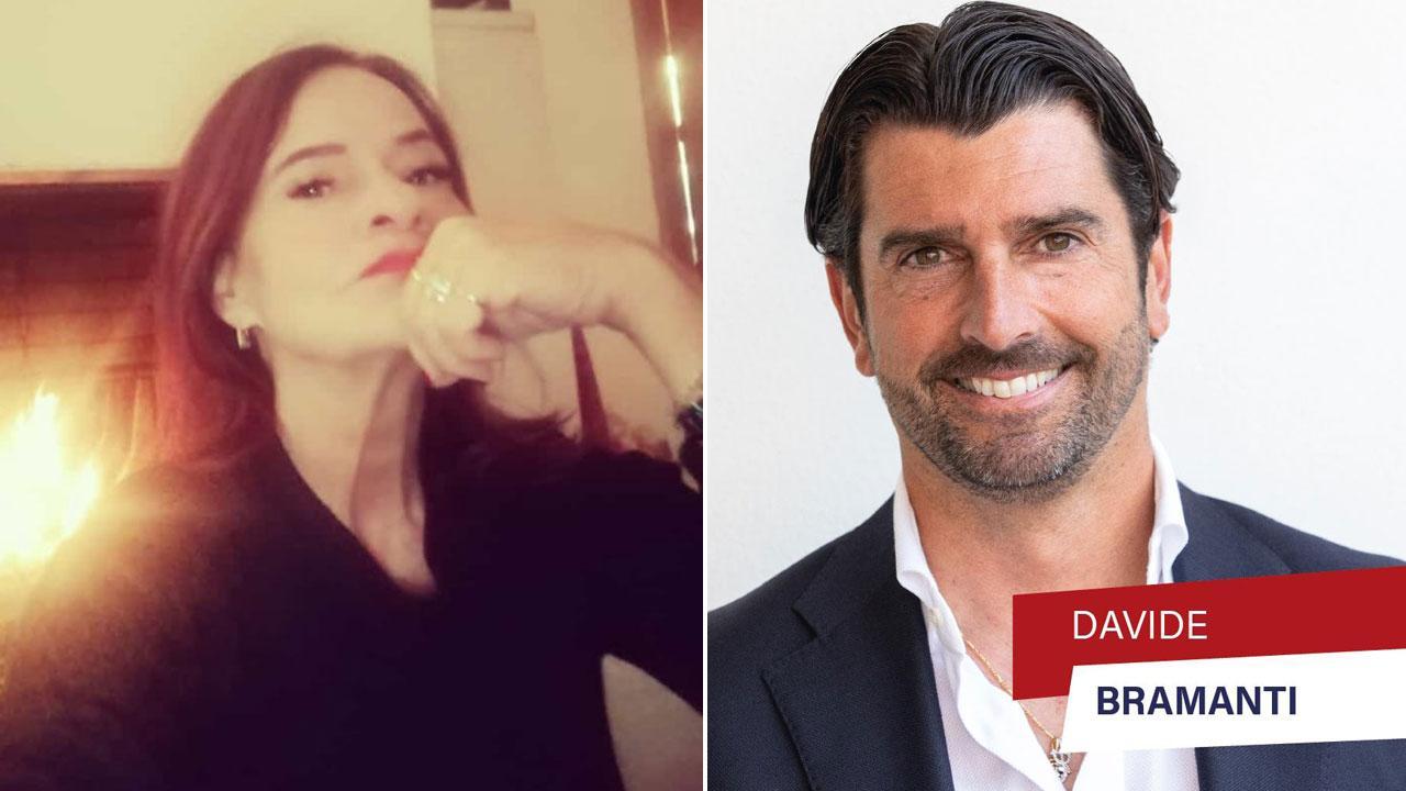La foto del profilo Fb di Paola Dori e Il ritratto elettorale di Davide Bramanti