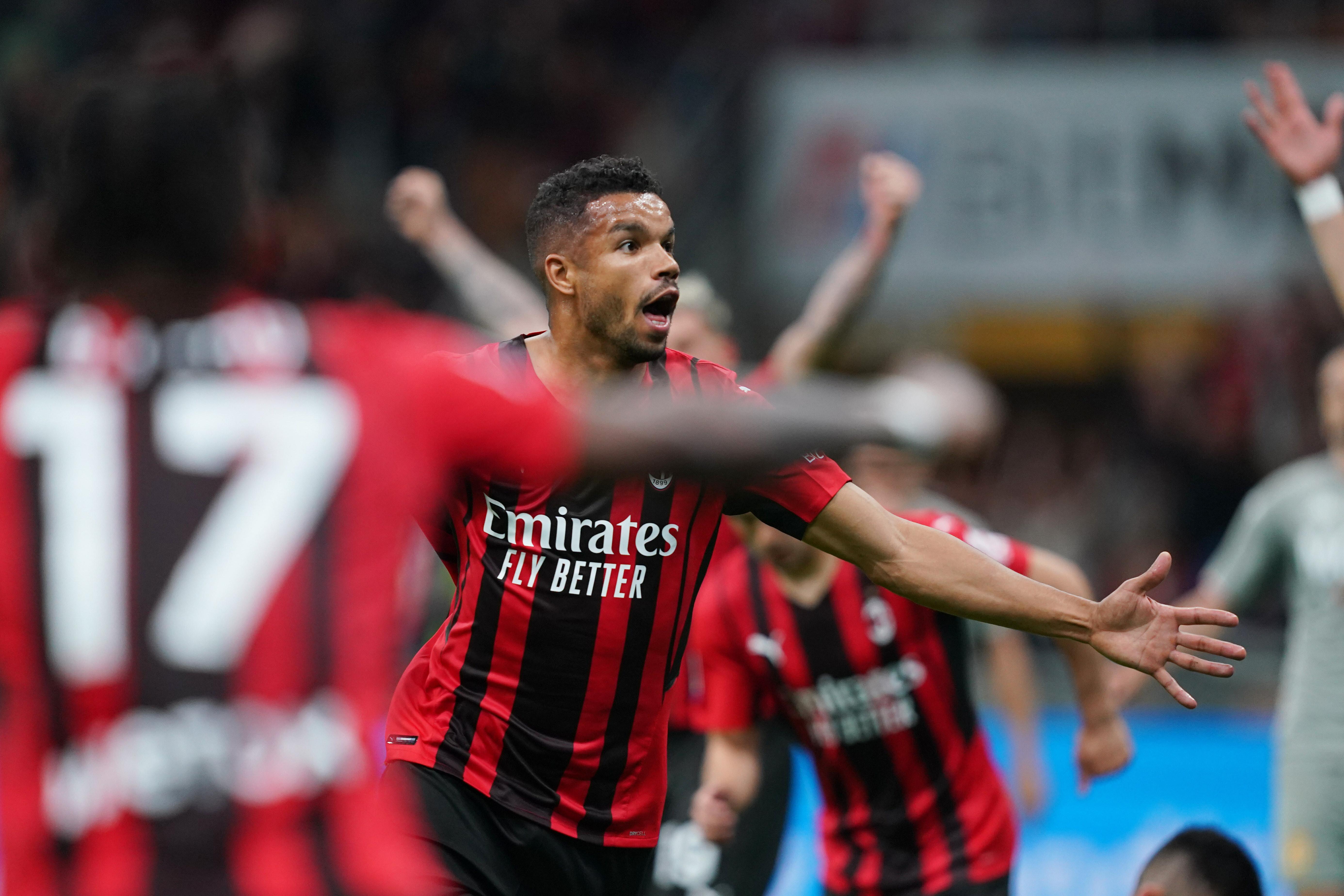 Messias esulta: è suo il gol del 2-0 del Milan contro il Genoa (Foto Spada/LaPresse)