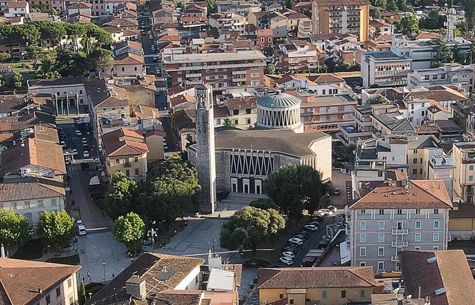 Una veduta del centro di Montecatini