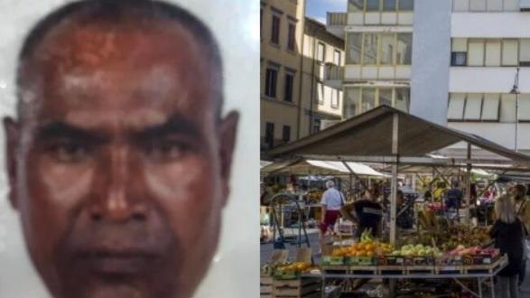 A sinistra la vittima, a destra una veduta di piazza Cavallotti