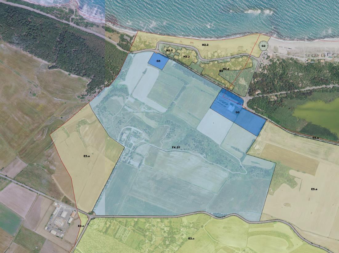 Zone F4, Platamona cambia volto 