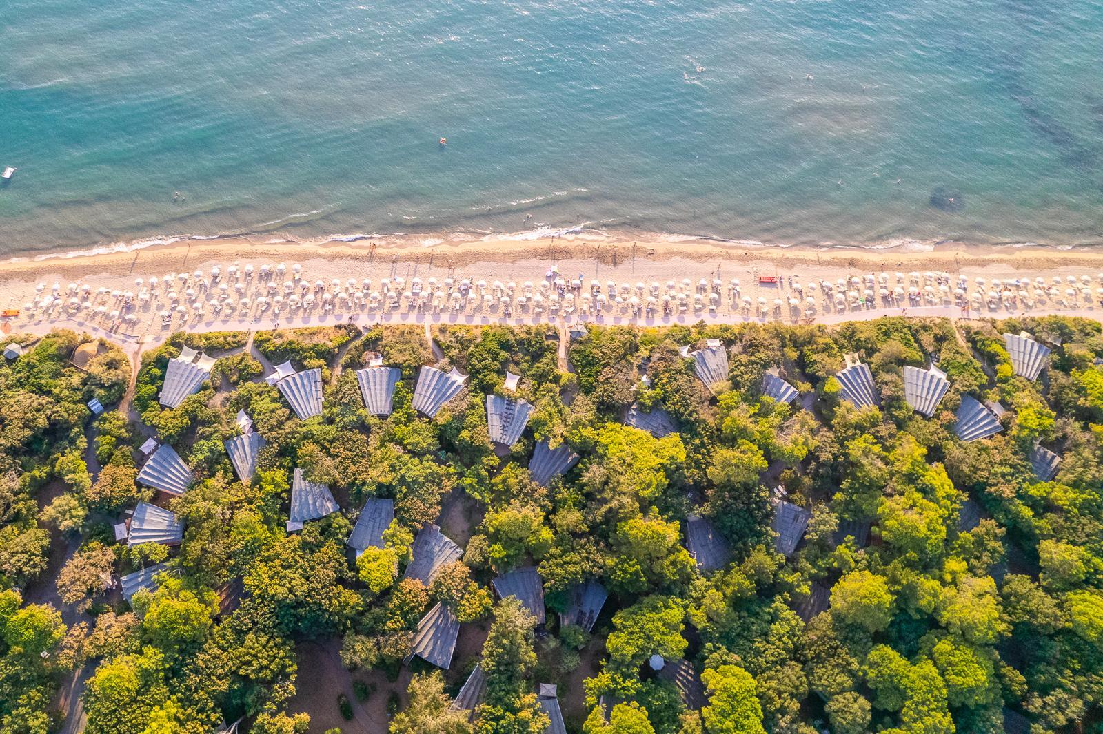 Una veduta del villaggio turistico Riva degli Etruschi a San Vincenzo