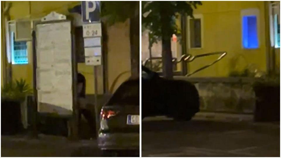 Fanno sesso di notte nel pieno centro di Pietrasanta, filmati dai passanti