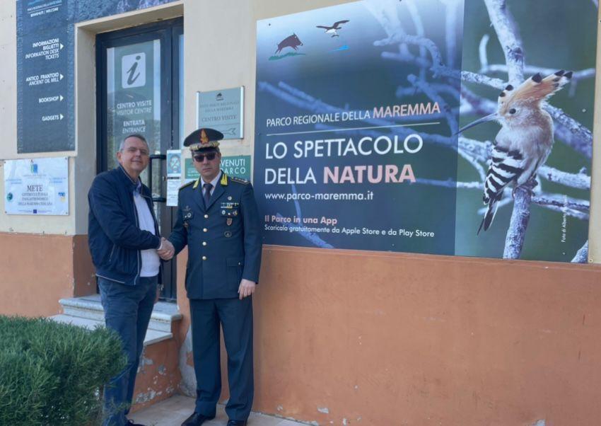 Alberese: Parco della Maremma, il direttore incontra il comandante della Finanza