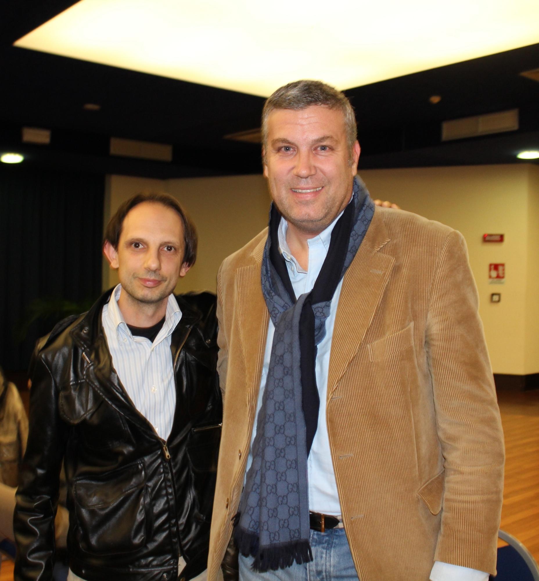 A sinistra Gianluca Soldani con Alessandro Orsucci