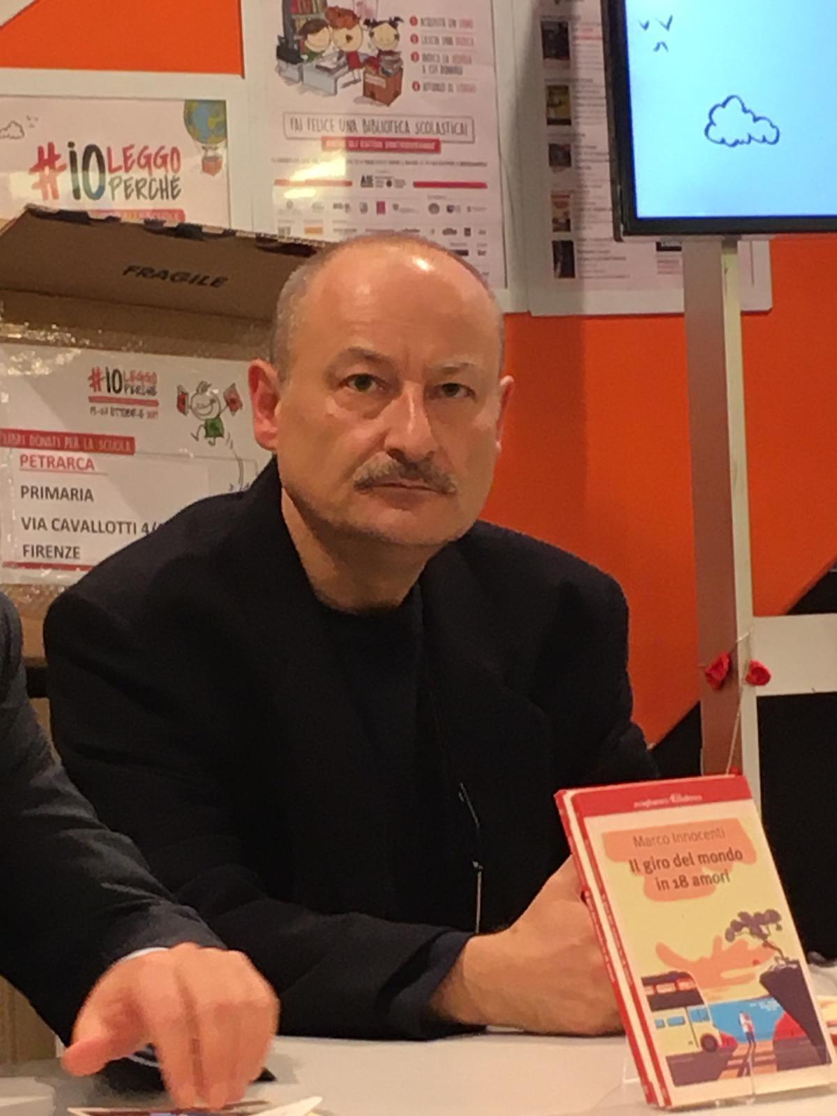 Lo scrittore Marco Innocenti