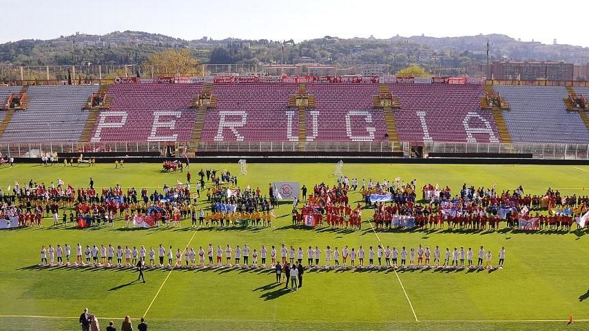 L'iniziativa si è svolta allo stadio di Perugia