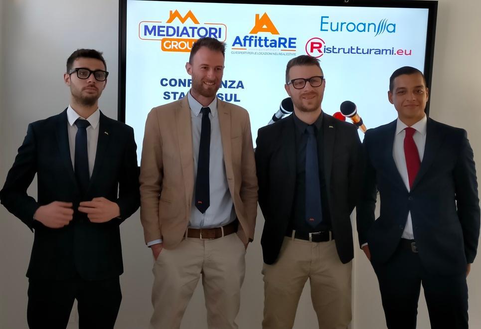 Da sinistra Michele Esterasi, Tommaso Bertocci, Tommaso Bolognesi e Francesco Stiavelli