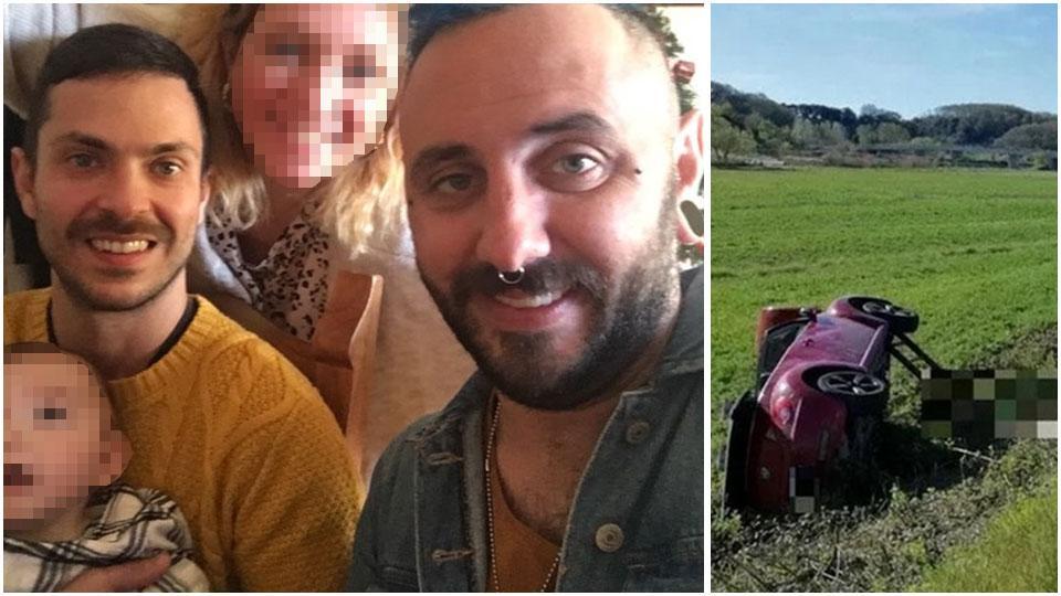 Stefano Canu (a sinistra) in una foto con Francesco Biondi, morto dopo l’incidente del 10 aprile sulla statale 206