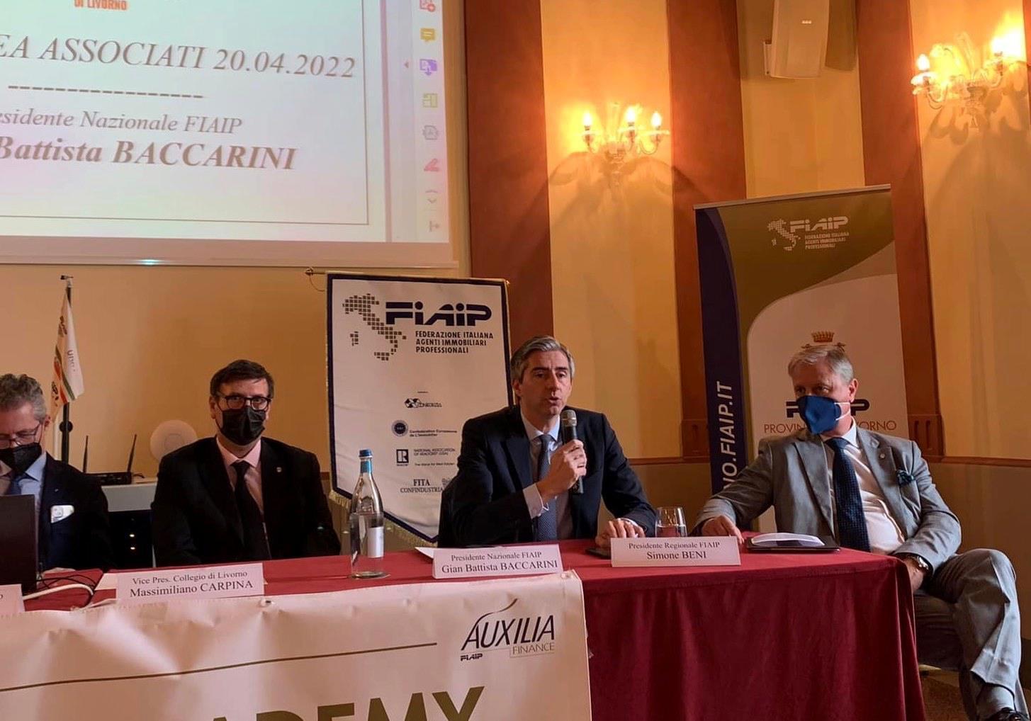 Il tavolo dell’assemblea provinciale Fiaip
