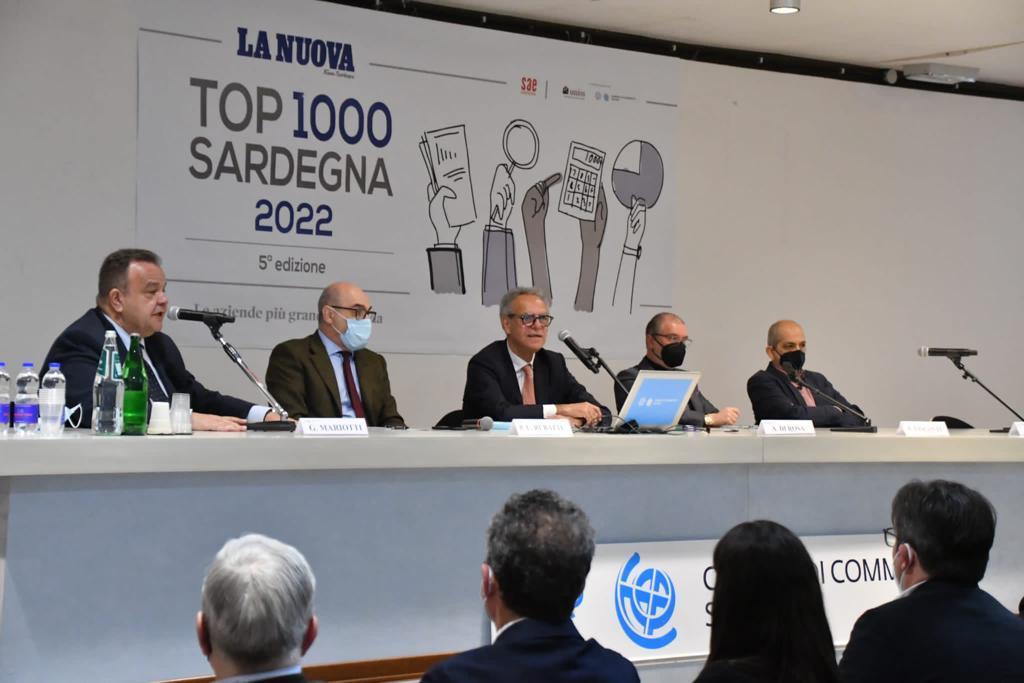 La presentazione del prodotto editoriale Top 1000 della Nuova in collaborazione con Camera di commercio di Sassari e Università (foto Mauro Chessa)