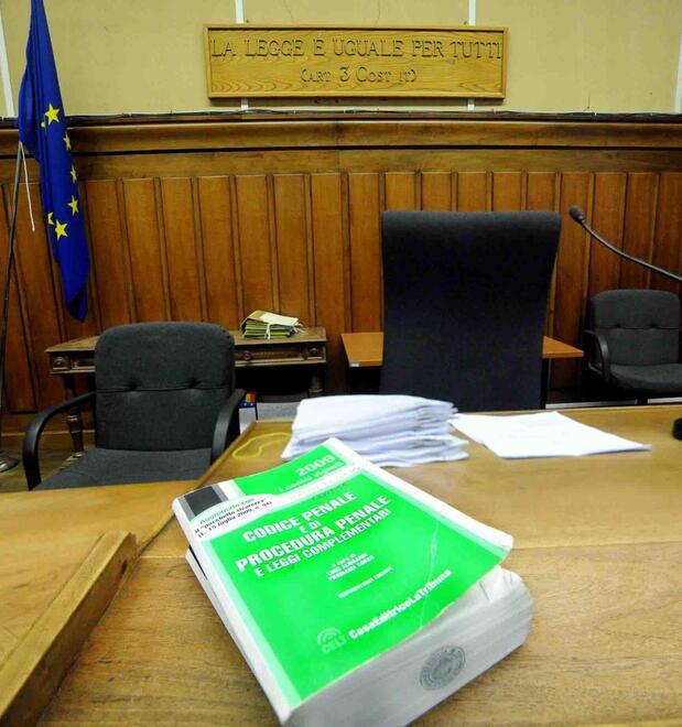 Un’aula di tribunale