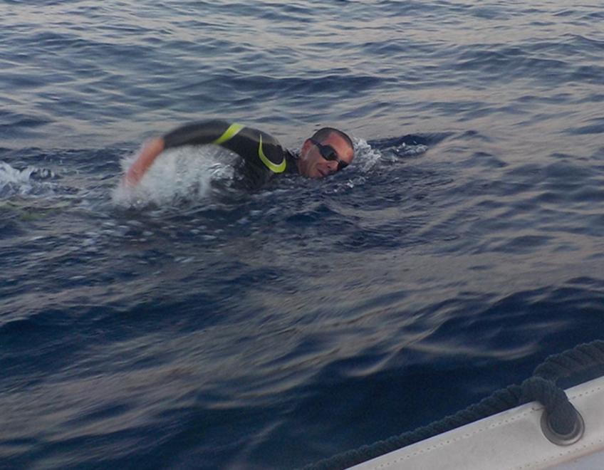 Giorgio Riva in mare aperto