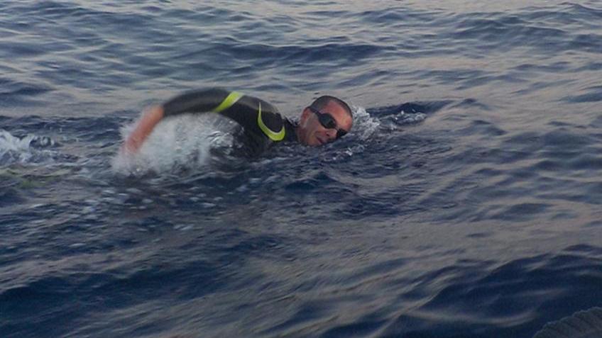 Giorgio Riva in mare aperto