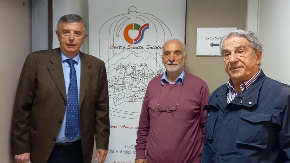 Da sinistra: Raffaele Domenici, Raffaele Faillace e Gabriele Ferro