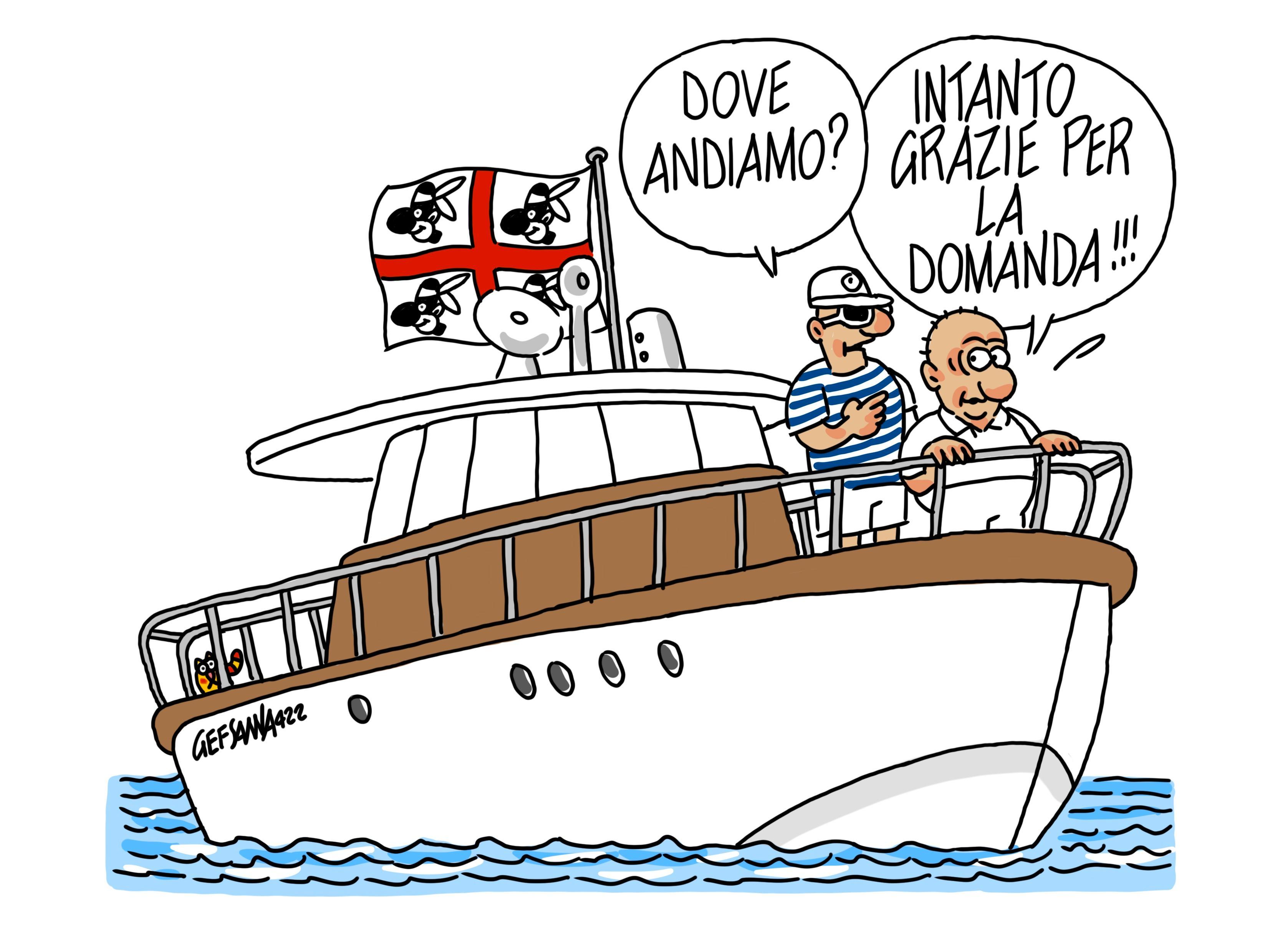 La vignetta di Gef: nautica, 90 espositori alla fiera di Olbia