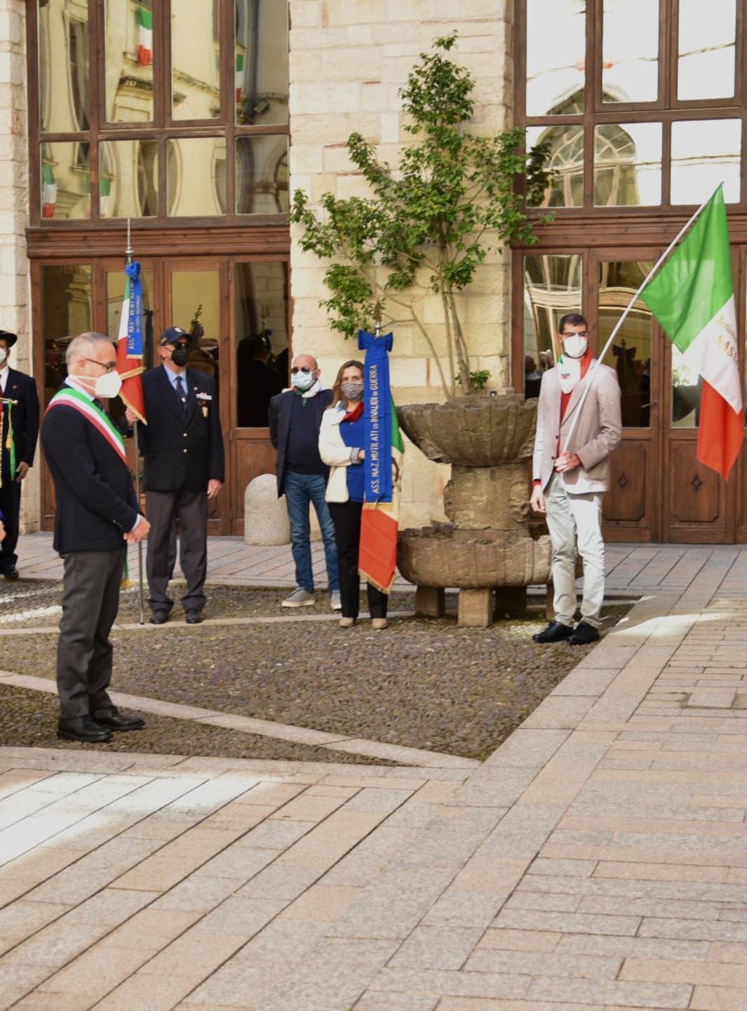 Sassari, festa del 25 Aprile: corteo e cerimonia dopo le restrizioni 
