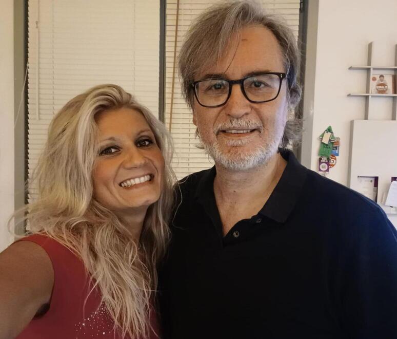 Silvia Benesperi con il maestro Gianluca Sibaldi